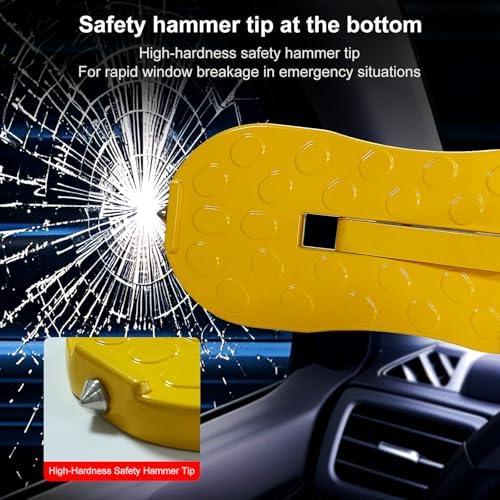 Car Door Step Ladder with Glass Breaker Safety Hammer - Image 3