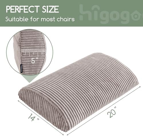HIGOGOGO Lumbar Support Pillow for Recliner Chair/Accent Chair/Couch, Large - Image 2