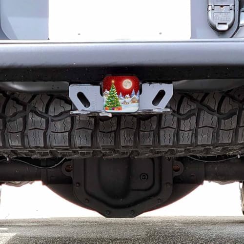 Trailer Hitch Cover 2 Inch Christmas, Christmas Trees Snowy Winter Heavy-Duty - Image 6