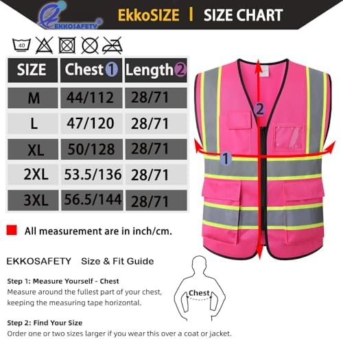 High Visibility Neon Safety Vest - Image 2