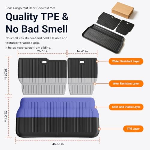 powoq 7&8 Seats Cargo Mat Compatible - Image 5