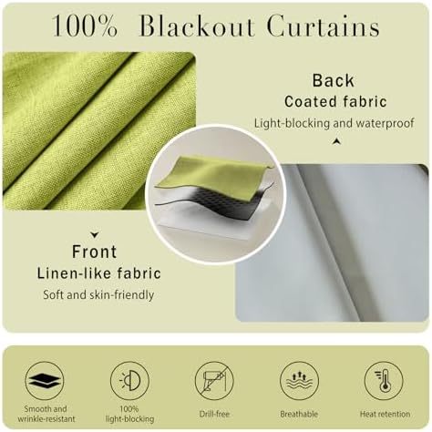 100% Blackout Self Adhesive Curtains Portable Curtain Simple and Easy to - Image 4