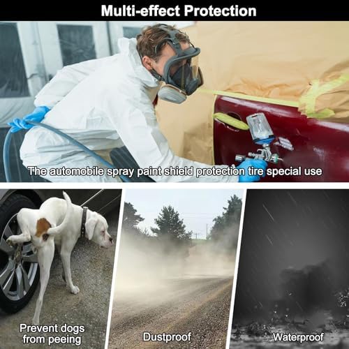 50PCS Disposable Plastic Tire Maskers, Tire Bags, Tire Covers - Image 5