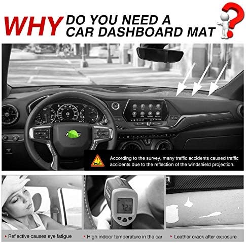 Autorder Dashboard Cover Mat for 2019-2025 2026 Chevy/Chevrolet Blazer - Image 2