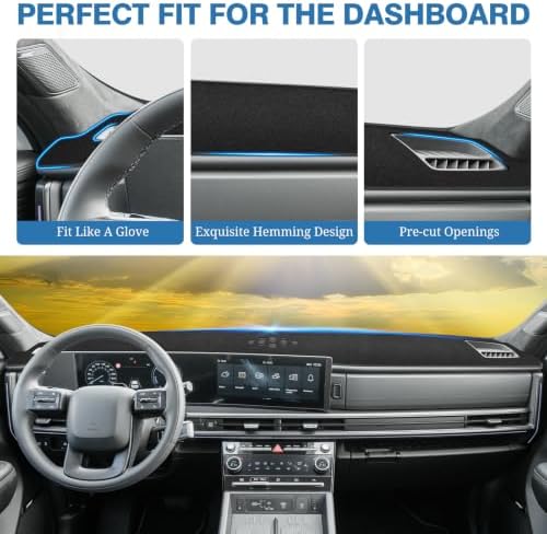 FIILINES Dash Cover for 2024 2025 2026 Hyundai Santa Fe, Dashboard Mat for - Image 4
