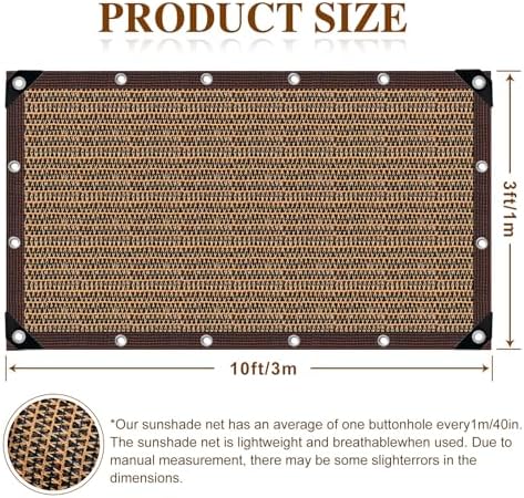 80% Shade Cloth -3x10FT Sunblock Net - Image 3