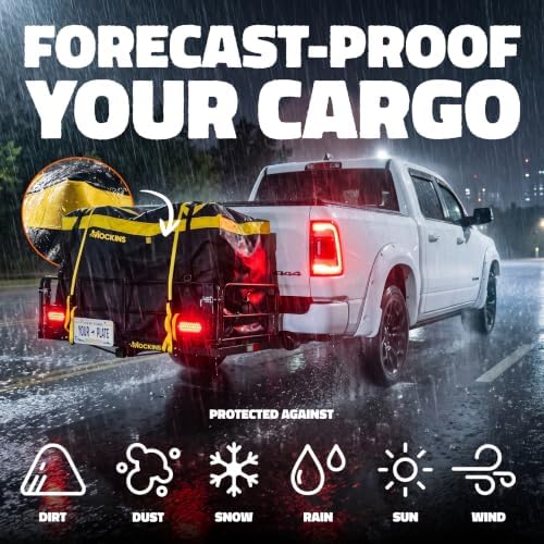 Mockins 60"x24"x14" High Rail Trailer Hitch Cargo Carrier - Image 6