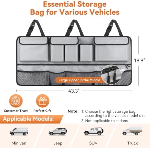 Trunk Organizer for SUV, Car Organizers and Backseat Hanging Storage - Image 7
