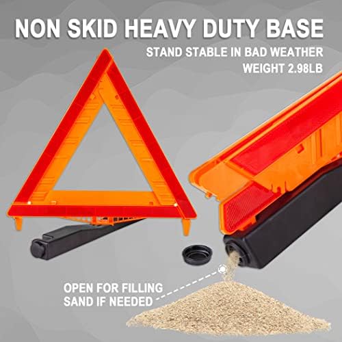 CARTMAN 12PK DOT Approved Foldable Road Safety Warning Triangles - Image 4