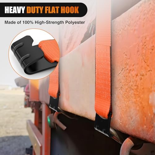 Nilight Truck Straps 4" x 30' Heavy Duty Tie Down - Image 6