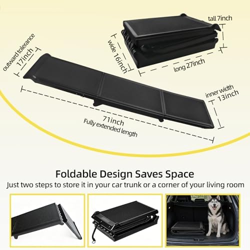 Dog Ramp 71in Non-Slip with Safety Lock - Image 5
