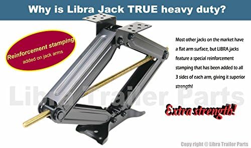LIBRA 6000 lbs 24" RV Trailer Camper Stabilizer Leveling Scissor Jacks - Image 2