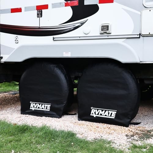 RVMATE RV Tire Covers, Fits 24"-26" Diameter Tires, 4 Pack Wheel Cover - Image 6