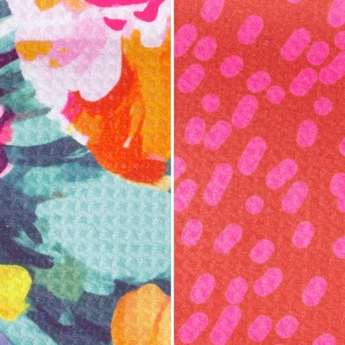 Ritz 6-Piece Meadows & Dots Microfiber Dish Cloth Set – Vibrant Watercolor - Image 2