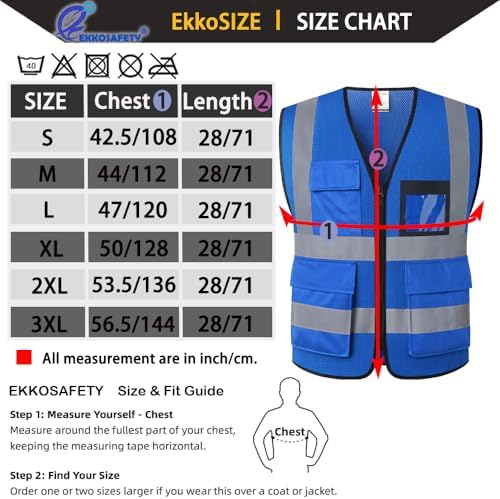 Hi Vis Reflective Safety Vest for Men Women - Image 2