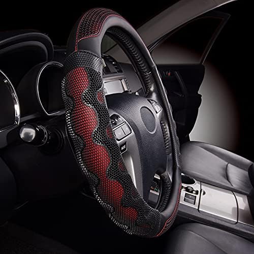 Flying Banner car Steering Wheel Cover Faux Leather Massage Universal fit 3D - Image 3