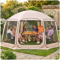 VEVOR Pop up Screen House Tent, 15 x 13.8 ft, 12-15 Person Screen Gazebo by VEVOR