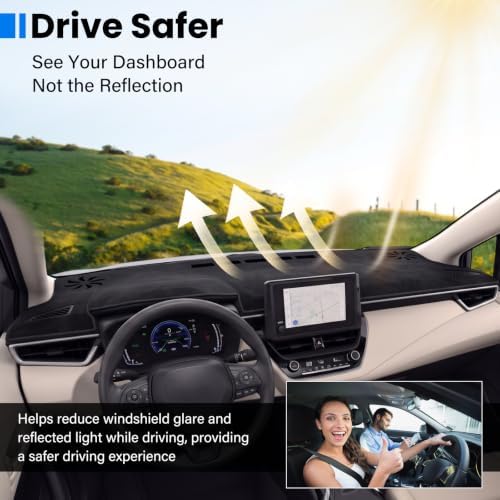 Dash Cover Mat Compatible with Toyota Corolla 2019 2020 2021 2022 2023 2024 - Image 5
