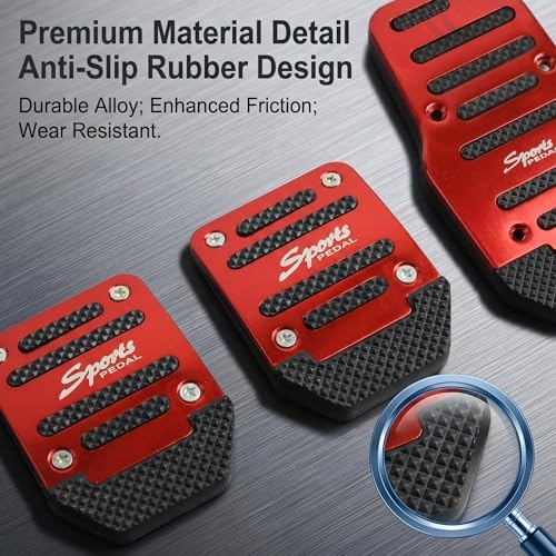 3 PCS Car Pedals Pads, Anti-slip Design, Manual Transmission Accelerator Brake - Image 4