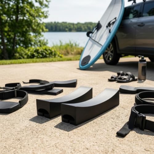 Paddleboard Roof Rack Pads Surfboard Carrier Blocks Foam Pads - Image 5