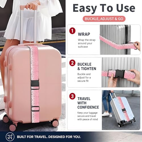 Luggage Strap for Suitcases Adjustable Travel Belt - Image 4