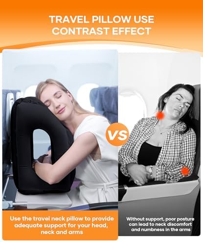 Sunany Travel Pillow, Upgraded Plane Pillow - Image 4