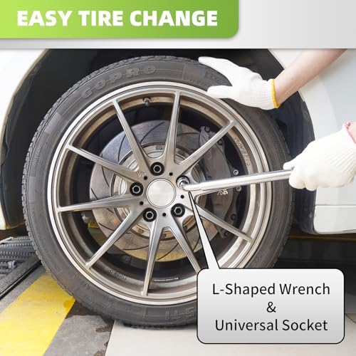 Car Jack Kit 2.5 Ton with Rubber Jack Pad, Emergency Kit Tire Changing Kit - Image 3