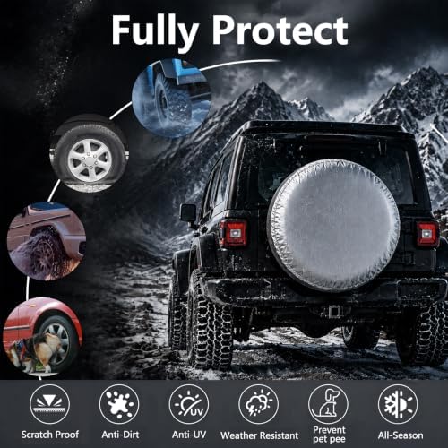 Tire Covers 2 Pack, Fit 30-32 Inch Tire Diameter - Image 5