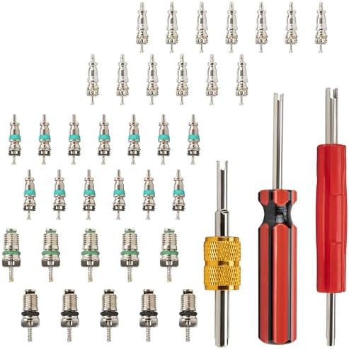 39 PCS Air Conditioning Valve Core Accessories Kit, Schrader Valve Tool by ecocstm