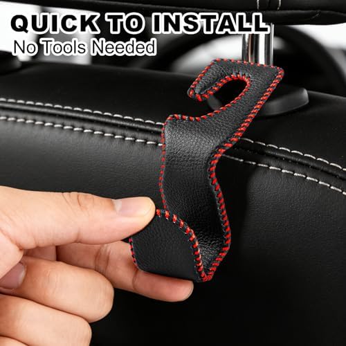 Car Seat Hooks for Purses and Bags, 2 Pack Car Purse Holder for Grocery Bag - Image 5