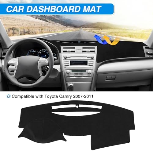 Cartist Black Dash Cover for Toyota Camry 2007-2011 Dashboard Cover Mat - Image 3