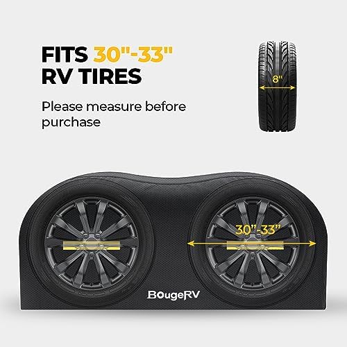 BougeRV RV Tire Covers, Dual Axle Wheel Cover, 2 Pack - Image 3