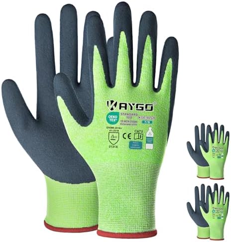 KAYGO Women's Work Gloves, Sandy Latex Grip, Breathable by KAYGO