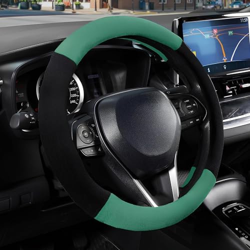 SEG Direct Plush Steering Wheel Cover 14.5"-15" Heavy-Duty, Summer Winter by SEGDirect