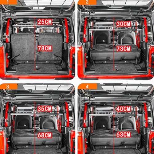 CTH for Jeep Wrangler JL 2dr 2018-2023 MOLLE Panel Cargo Organizer Storage - Image 3