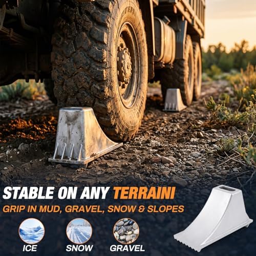 Aluminum Wheel Chock for Trucks & Trailers, 12.3 x 6.4 x 7 Inch - Image 5