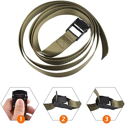TRIWONDER Cinch Tie Down Strap Lashing Straps Heavy Duty Nylon Straps - Image 5