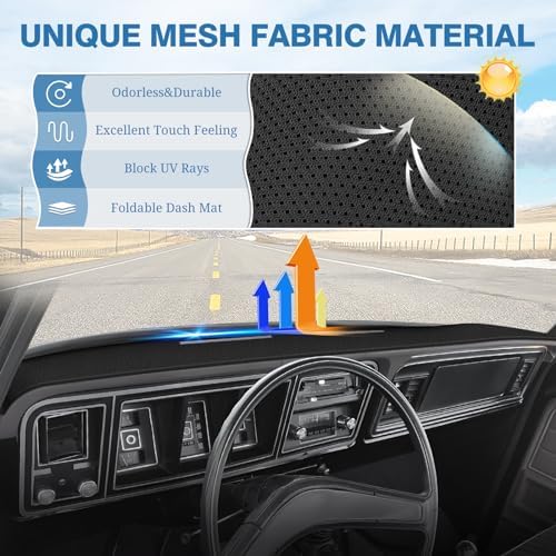 FIILINES Dash Cover for 1973-1979 Ford F100/F150/F250/F350/Bronco Pickup Truck - Image 3