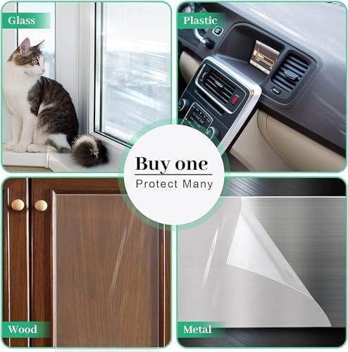 Door Protector from Dog Scratching 200" x 8.2" Cat Scratch Door Frame Single - Image 5