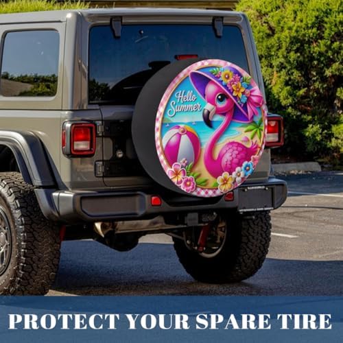 Flamingo Spare Tire Cover Waterproof Dust-Proof Spare Wheel Covers - Image 6