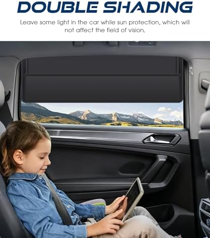 Magnetic Car Window Shade, Car Accessories Universal Magnetic Sun Shade Side - Image 5