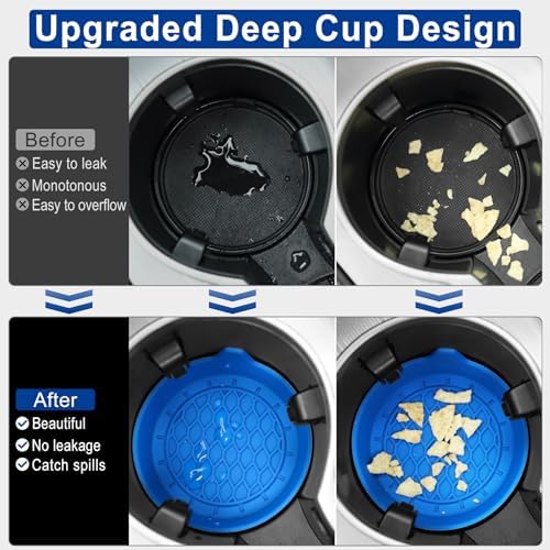 SINGARO Car Cup Holder Coaster, Silicone Cup Holder Insert, Universal Non-Slip - Image 2