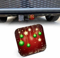 Christmas Car Towing Hitch Covers Blur Christmas Ball Stars Sparkle 2" Receiver by Beabes