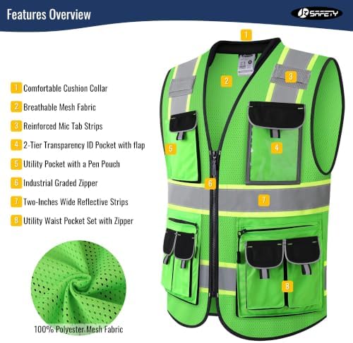 JKSafety Reflective Safety Vest - Image 3