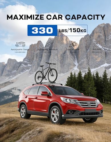 Wonderdriver 330lbs Roof Rack Cross Bars - Image 3