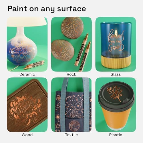 ARTISTRO Rose Gold Acrylic Paint Markers - Image 2