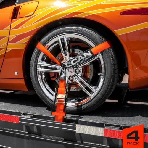 VULCAN Car Tie Down with Flat Hooks - Image 2