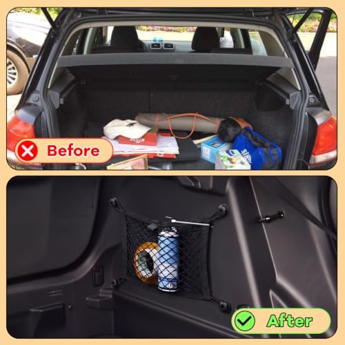 Frienda 2 Pcs Small Cargo Net Boat Storage Mesh Netting, 23.6 X 9.8 Inches - Image 3