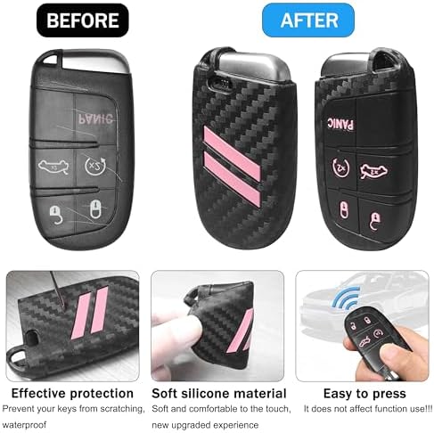 YOSRTER Key Fob Cover with Keychain - Image 2
