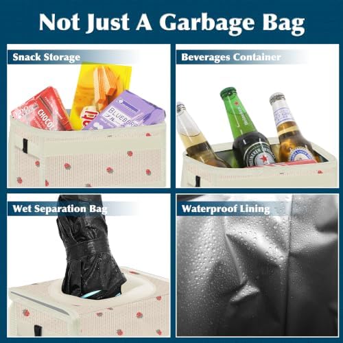 Femuar Leak Proof Car Trash Can - Image 4